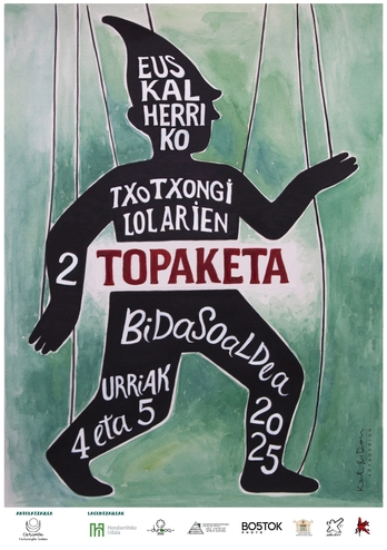 Autengo Topaketako kartel ofiziala. Hiru eguneko egitarau zabala prestatu dute.