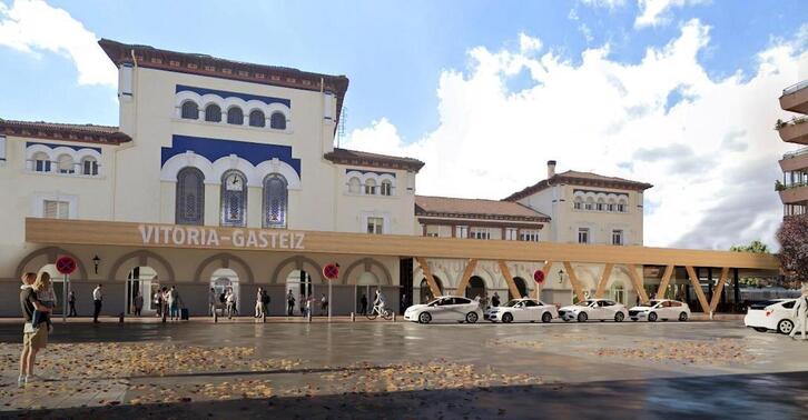 Aspecto que tendrá la estación de la calle Dato.