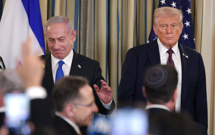 Netanyahu y Trump, en su reciente reunión.