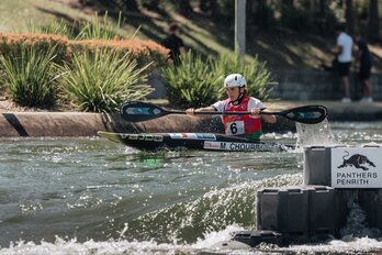Maialen Chourraut, durante la final del K1 del viernes.