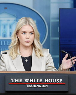 Leavitt, portavoz de la Casa Blanca.