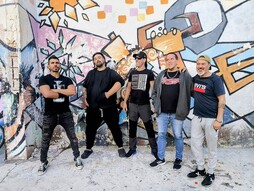 Los cinco integrantes de la banda. 