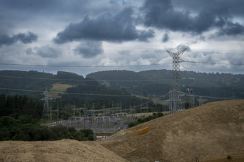 Gatikan eraikizten ari diren energia azpiegitura berria.