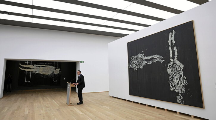 Miguel Zugaza, director del museo, en la presentación.