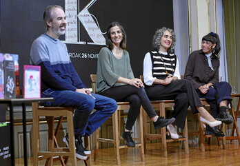 Aurtengo hiru saridun, Ibone Bengoetxea sailburuarekin.