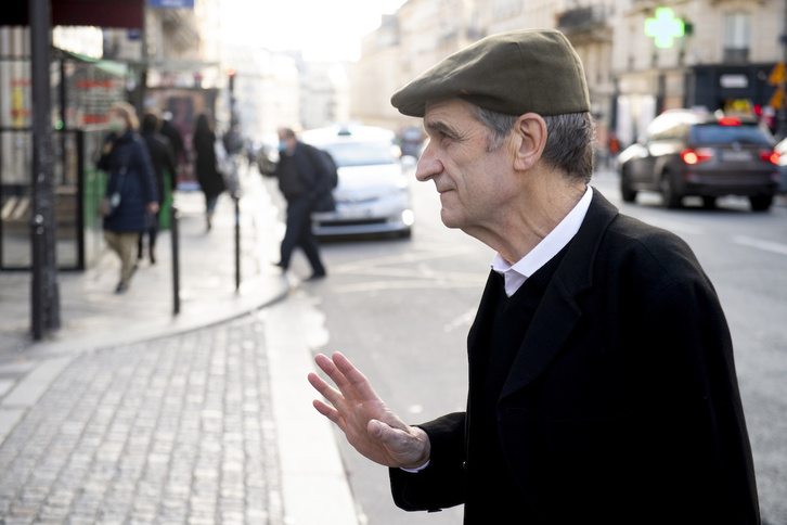 Josu Urrutikoetxea, en una comparecencia anterior ante los tribunales de París, en 2020.