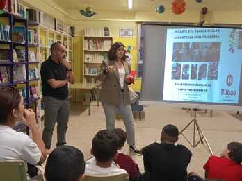 Eskola languntzarako tailerrak Bilbon.