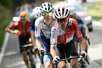 Ion Izagirre, en una etapa del Tour de 2024.