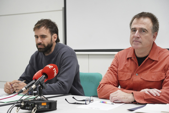 Ostegun honetan ELAren egoitzan eginiko prentsaurrekoa, Nafarroako Auzitegiaren sententzia azaltzeko.