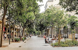 Bartzelonako «Superilla» baten argazkia.