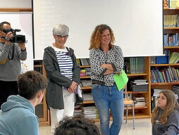 Donostiako Lauaizeta ikastetxean eman zioten hasiera Beldur Barik lehiaketari, ikasleekin saio bat eginez.