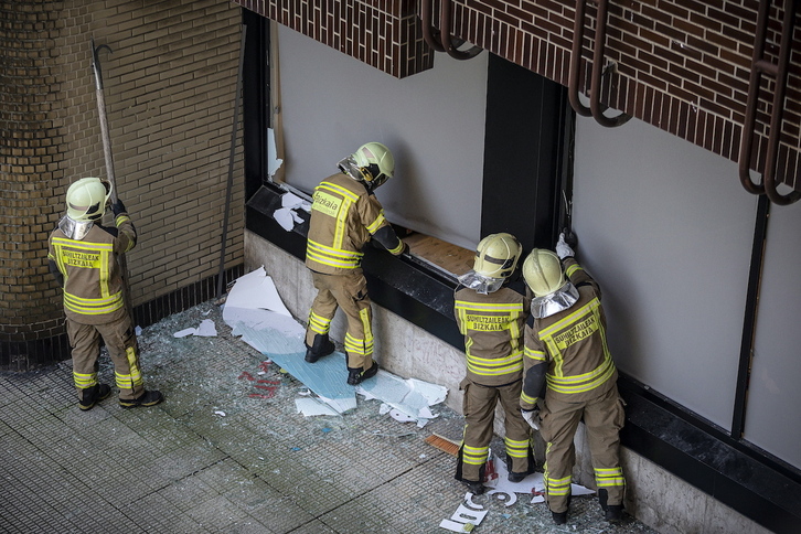 Bomberos forales, en una imagen de archivo.