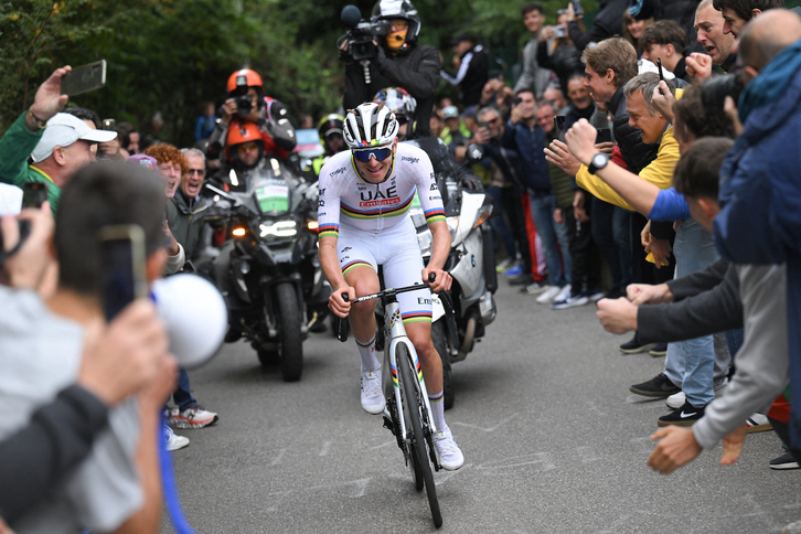 Pogacar, en la pasada edición de Lombardia.