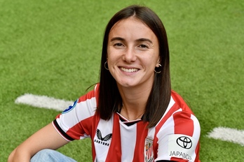 Ane Azkona, San Mameseko zelaian.