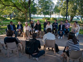 Jean-Claude Iriart (EH Bai) eta Colette Capdevielle (PS) dira Baiona Mugimenduan hautagaitzaren buruak.