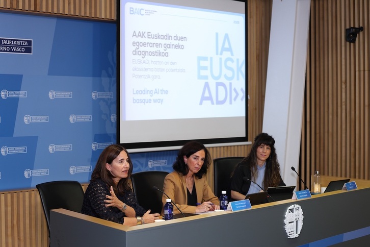 Un momento de la presentación del diagnóstico de BAIC sobre la implantación de la IA en la CAV.