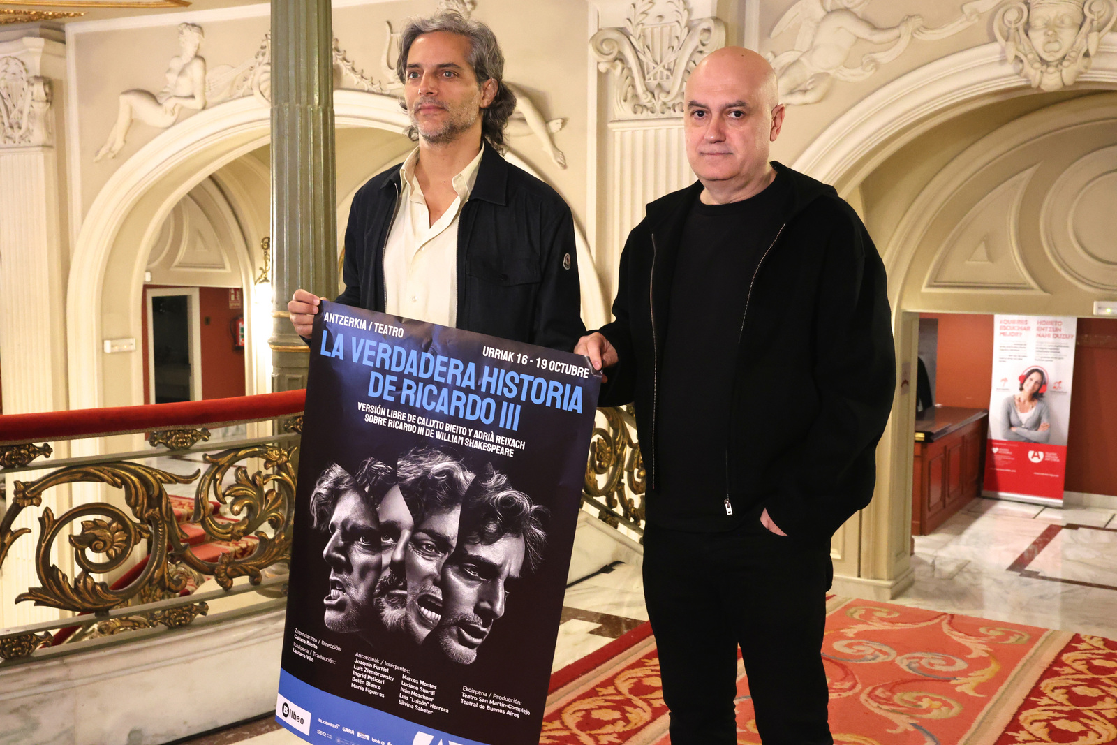 Joaquín Furriel y Calixto Bieito, en el Arriaga.