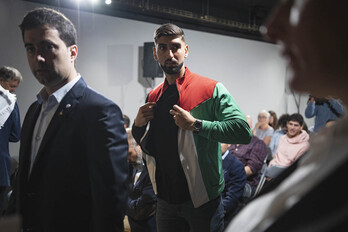 Yaser Hamed, el pasado 4 de octubre en Gernika-Lumo.