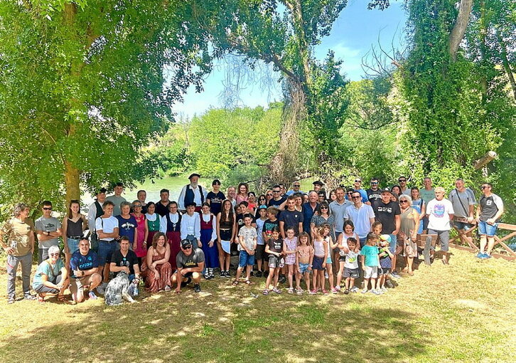 Atarrabiako herritarrek Zangozako Oinez Basora bisita egin zuten ekainean.