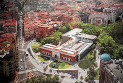 Imagen de archivo del entorno del Museo de Bellas Artes, en Bilbo.