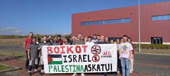 Movilización de los trabajadores de AEG-PSI.