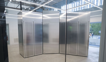 Imagen del ordenador IBM Quantum System Two inaugurado este martes en Donostia.