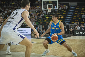 El Peristeri ha sorprendido a Bilbao Basket a partir del tercer cuarto.