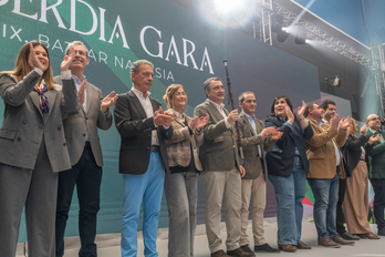 El nuevo EBB, el día de su proclamación en la Asamblea General del frontón Atano el 30 de marzo.