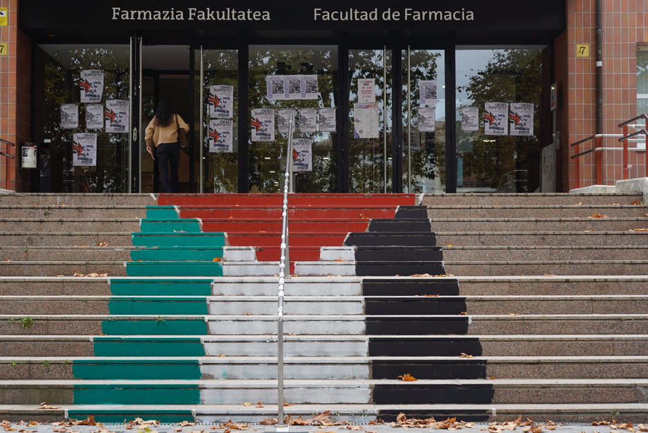 Así ha amanecido la Facultad de Farmacia de Gasteiz. Así ha amanecido la Facultad de Farmacia de Gasteiz.