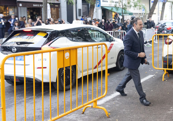 Ábalos, al llegar al Supremo este miércoles.