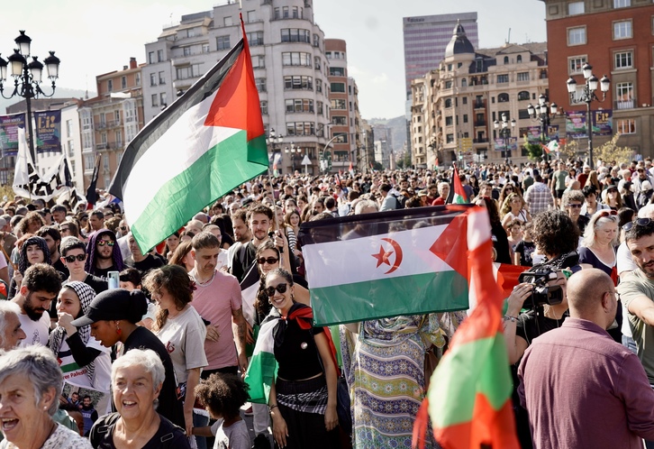 Bilbon bildu den jendetza ikusgarria izan da.