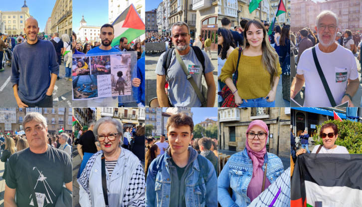 Arriba, Jon, Forjam, Ruben, Berezi e Iñaki; abajo, Endika, Elena, Telmo, Malika y Asun.