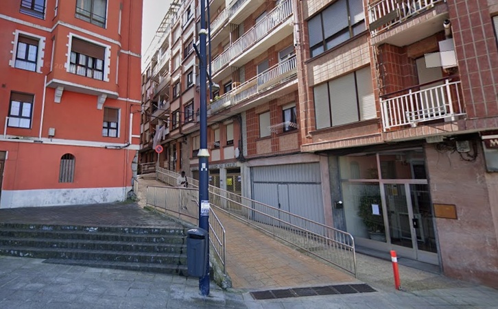Imagen de la calle Iparragirre, en Bermeo.