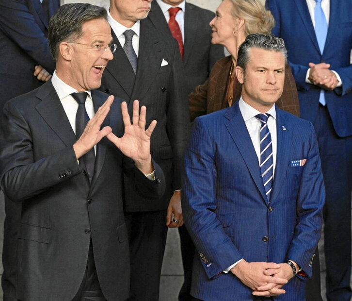 Rutte y Hegtseth, en la cumbre de la OTAN.