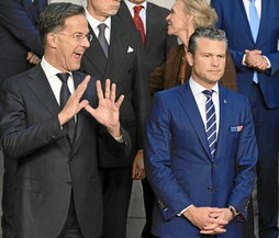 Rutte y Hegtseth, en la cumbre de la OTAN.