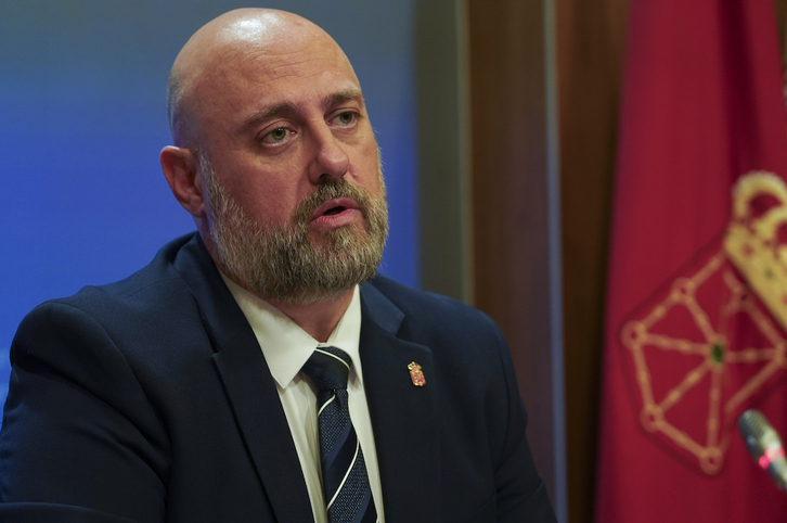 El consejero navarro de Economía y Hacienda, José Luis Arasti.