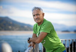 Sabino Astigarraga, elkarrizketarako ateratako argazkian.