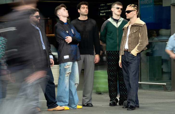 The murder capital taldearen udako kontzertu bateko une bat