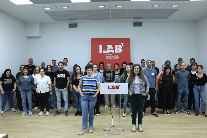 LABek ostiral honetan Bilbon egindako agerraldia.