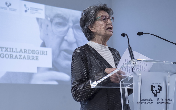 Forcada, Txillardegi gogoan zuen ekitaldi batean, 2019an.