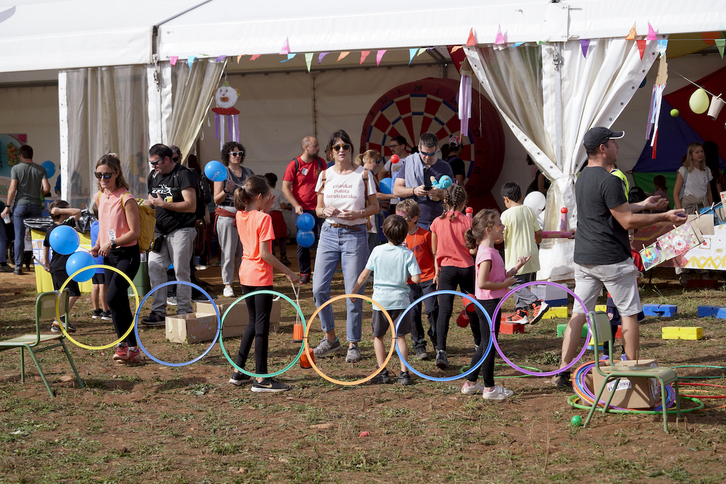 Iaz Zangozan ospatu zen Nafarroa Oinezeko irudia.