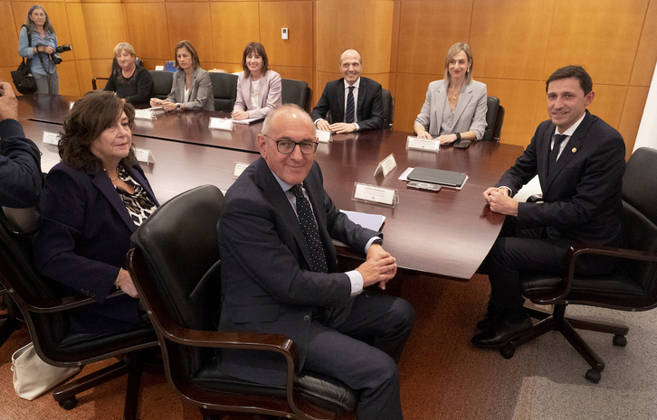 Reunión del CVF, el pasado lunes en Gasteiz.