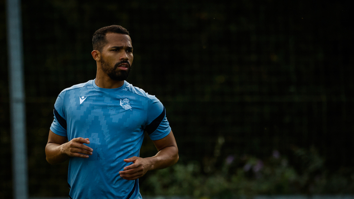 Yangel Herrera, en uno de los entrenamientos de esta semana.