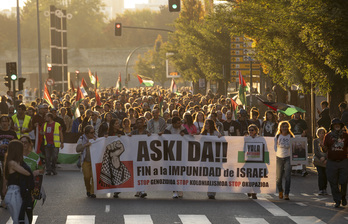 Yala Nafarroak larunbat honetan Iruñean deitutako mobilizazioa. 