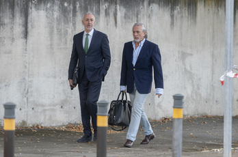 El cabecilla de la Gürtel, Francisco Correa, llega a la Audiencia Nacional este lunes.