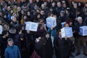 Militantes de Sortu, en una de las ediciones de Plaza Hutsa, con talleres que refuerzan su papel en esta ponencia.