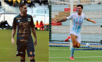 Llamas y Urain, con sus actuales camisetas.