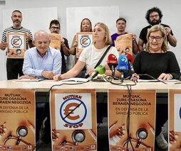 «Mutuak Stop» kanpainaren aurkezpena.