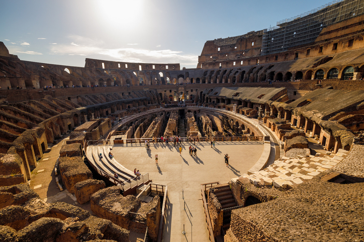 Koliseoaren barrualdea.