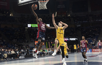 El Maccabi de Tel Aviv, en el Buesa Arena el pasado 7 de febrero.